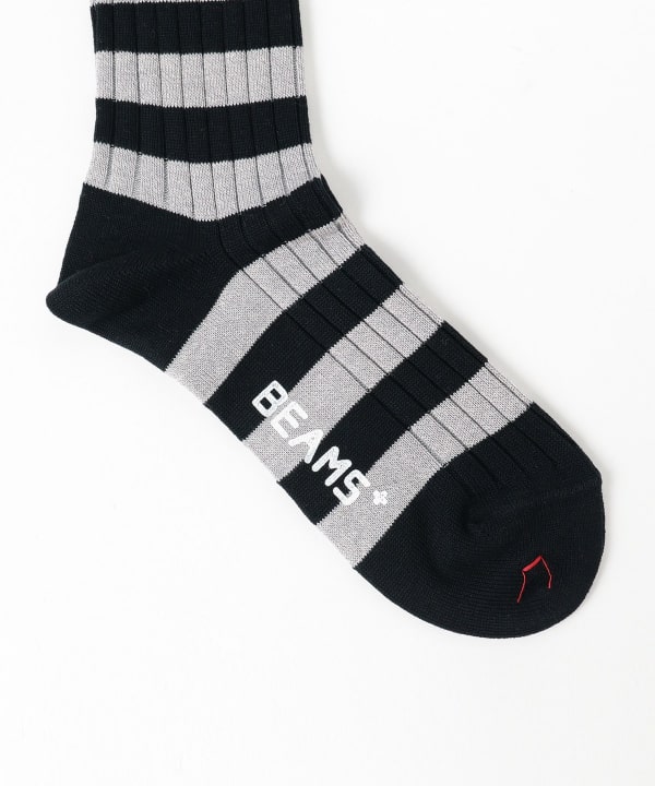 BEAMS PLUS（ビームス プラス）BEAMS PLUS / Rib Stripe Socks（レッグ