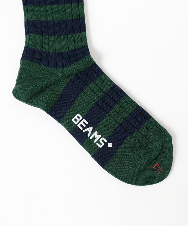 BEAMS PLUS（ビームス プラス）BEAMS PLUS / Rib Stripe Socks（レッグ