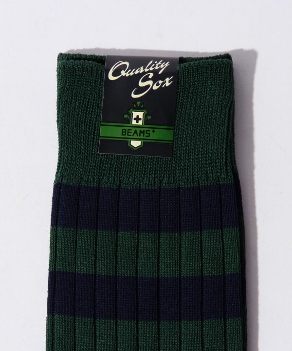 BEAMS PLUS（ビームス プラス）BEAMS PLUS / Rib Stripe Socks（レッグ