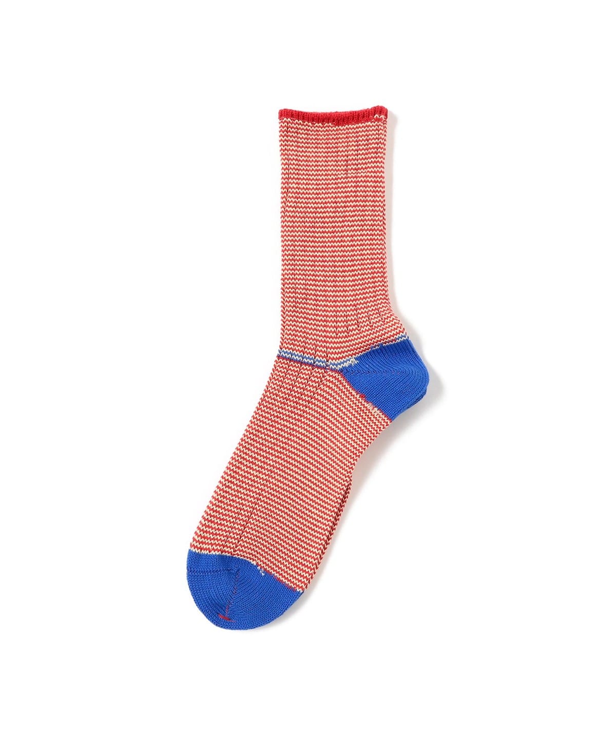 Pinstripe Rib Socks レッグウェア MEN RED/BLUE FREE Pinstripe Rib Socks レッグウェア MEN RED/BLUE FREE