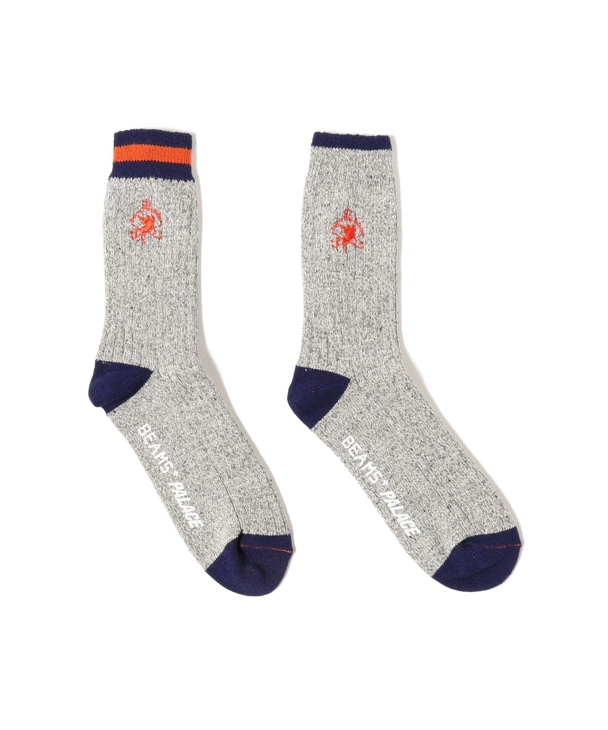 【別注】PALACE / 2PACK RUG SOCKS レッグウェア MEN GREY(LINE:RED) ONE SIZE 【別注】PALACE / 2PACK RUG SOCKS レッグウェア MEN GREY(LINE:RED) ONE SIZE