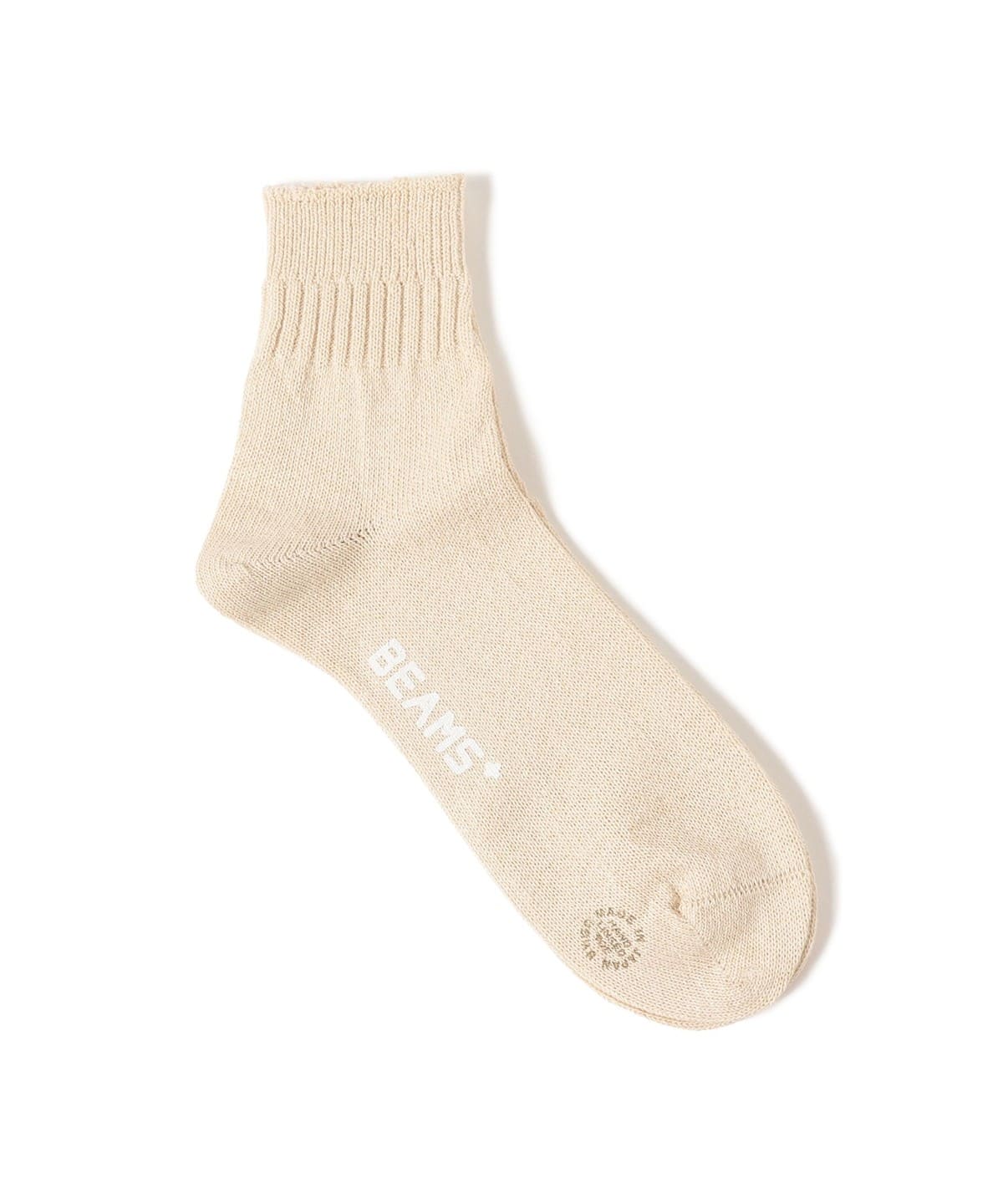 ""WASHI" Short Rib Socks レッグウェア MEN NATURAL ONE SIZE" ""WASHI" Short Rib Socks レッグウェア MEN NATURAL ONE SIZE"