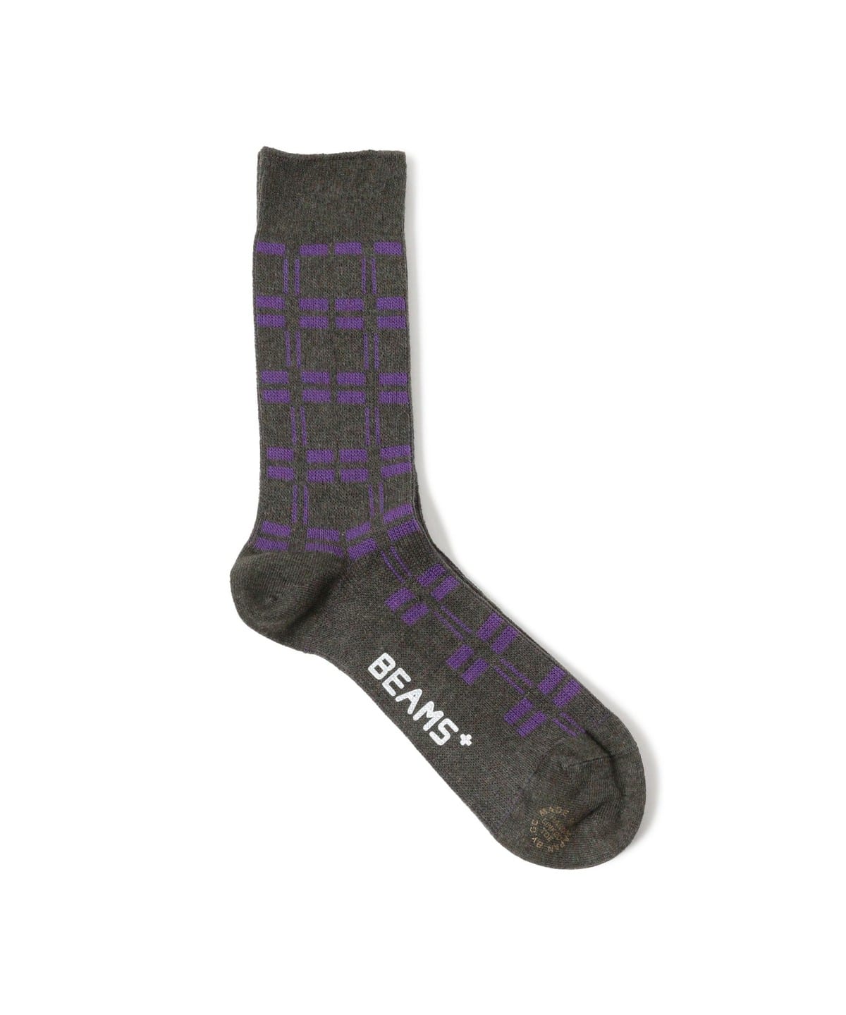 Net Socks bOEFA MEN CHARCOAL. G/PURPLE ONE SIZE