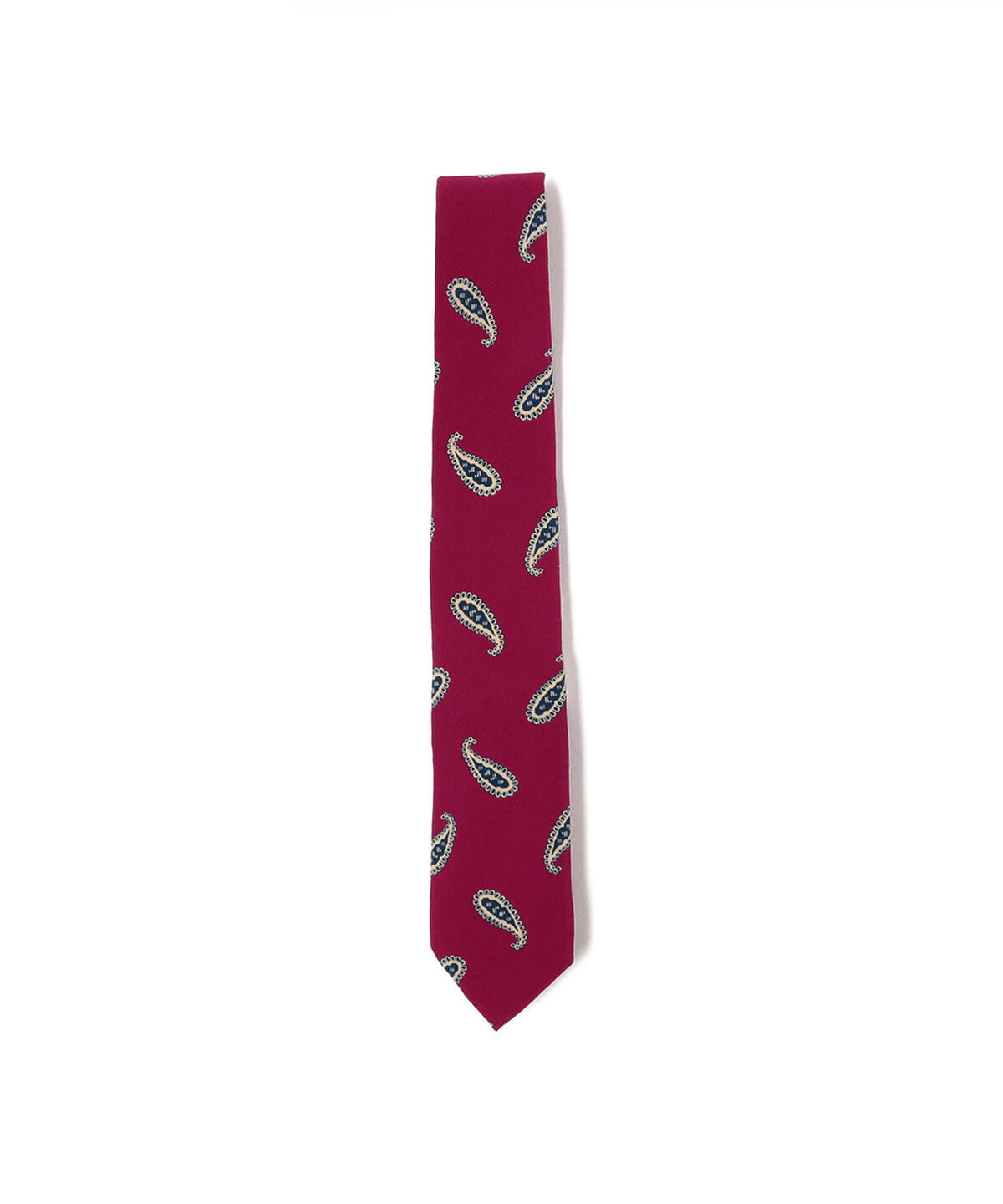 Silk Tie Paisley Print スーツ・ネクタイ MEN RED FREE Silk Tie Paisley Print スーツ・ネクタイ MEN RED FREE