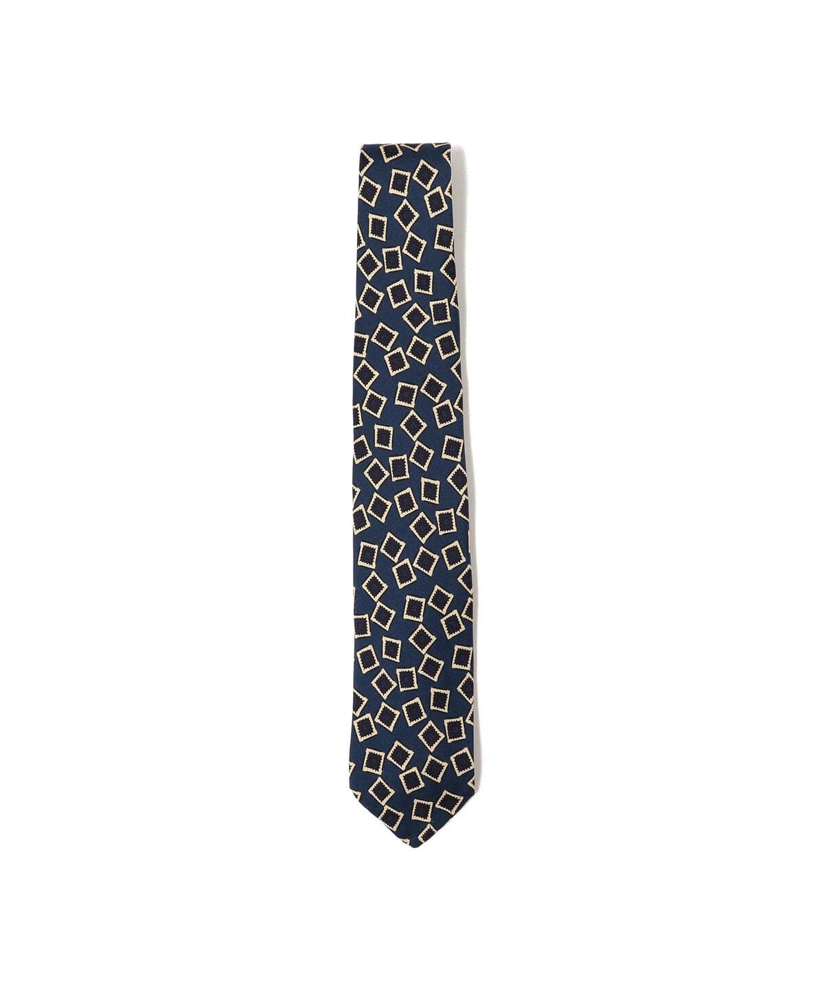Silk Tie Square Print スーツ・ネクタイ MEN NAVY FREE Silk Tie Square Print スーツ・ネクタイ MEN NAVY FREE