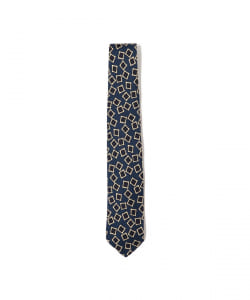 Silk Tie Square Print