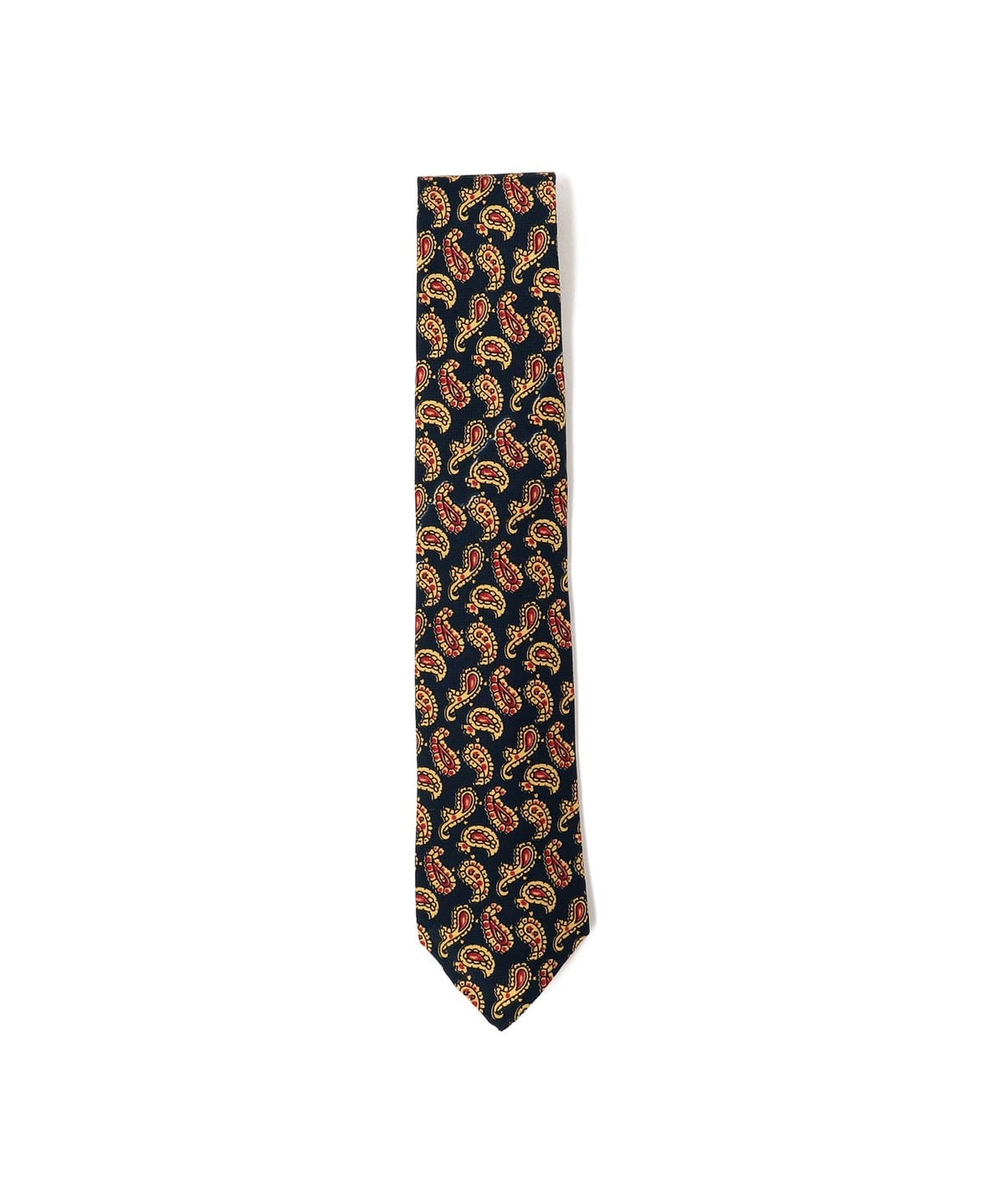 Silk Tie Hopsack Paisley Print スーツ・ネクタイ MEN BLUE FREE Silk Tie Hopsack Paisley Print スーツ・ネクタイ MEN BLUE FREE