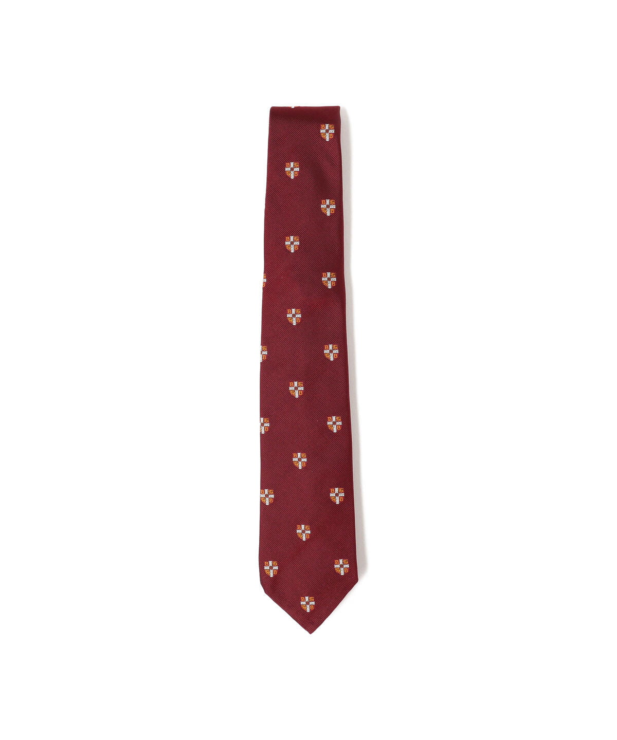 Silk Tie Crest Shield スーツ・ネクタイ MEN BURGUANDY FREE Silk Tie Crest Shield スーツ・ネクタイ MEN BURGUANDY FREE