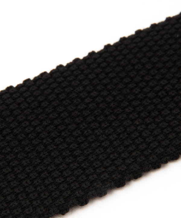 新品 BEAMS ウール ニットタイ ブラック BEAMS PLUS（ビームス プラス）Wool Knit Tie（スーツ・ネクタイ
