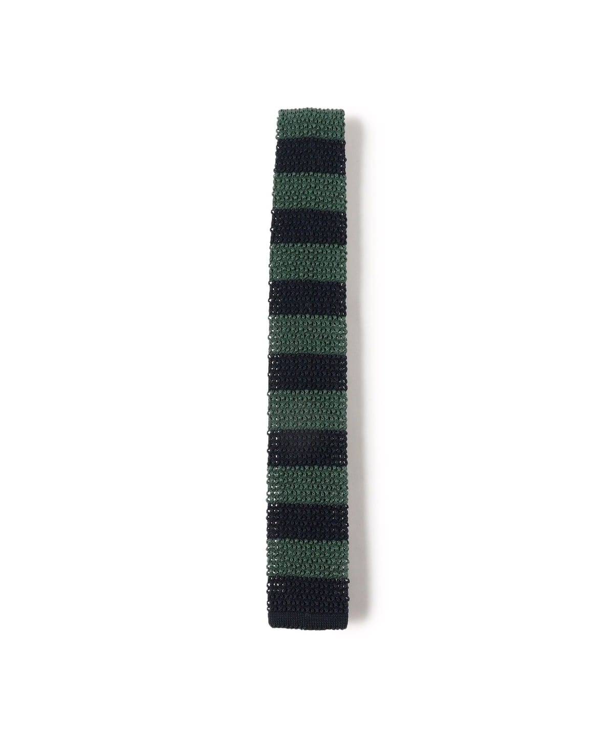 Cotton Knit Tie Stripe スーツ・ネクタイ MEN GREEN ONE SIZE Cotton Knit Tie Stripe スーツ・ネクタイ MEN GREEN ONE SIZE