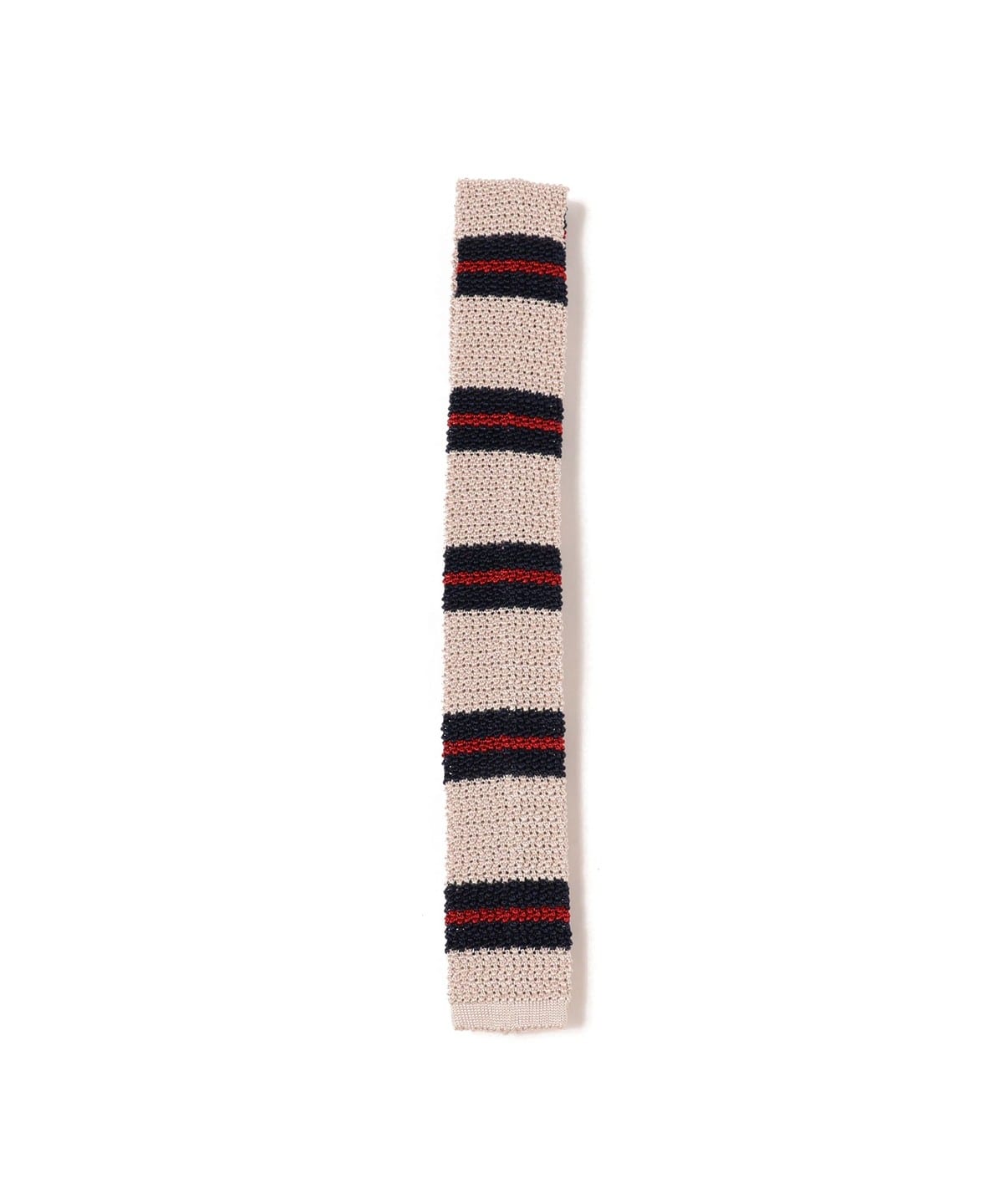 Silk Knit Tie Stripe スーツ・ネクタイ MEN OFF WHT ONE SIZE Silk Knit Tie Stripe スーツ・ネクタイ MEN OFF WHT ONE SIZE