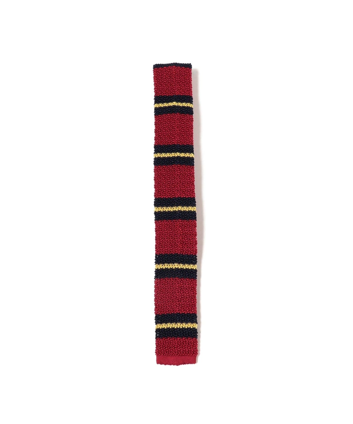 Silk Knit Tie Stripe スーツ・ネクタイ MEN RED ONE SIZE Silk Knit Tie Stripe スーツ・ネクタイ MEN RED ONE SIZE