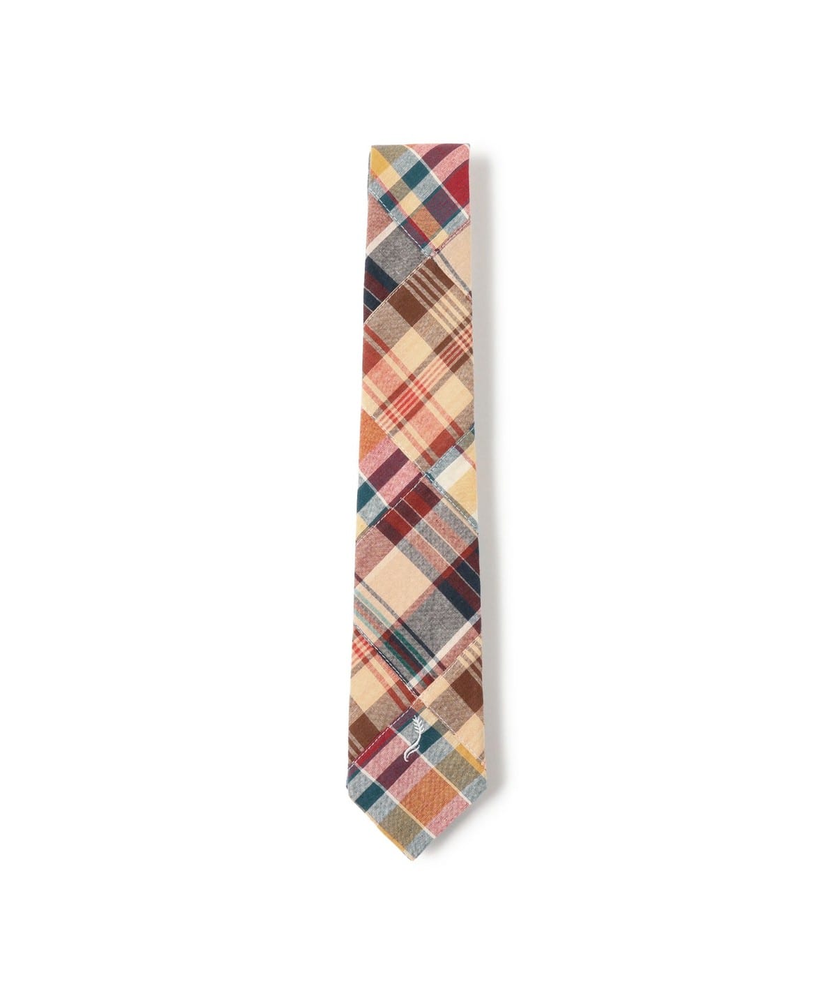 KENNETH FIELD ケネスフィールド / TIE MADRAS PATCH WORK スーツ・ネクタイ MEN KHAKI ONE SIZE KENNETH FIELD ケネスフィールド / TIE MADRAS PATCH WORK スーツ・ネクタイ MEN KHAKI ONE SIZE