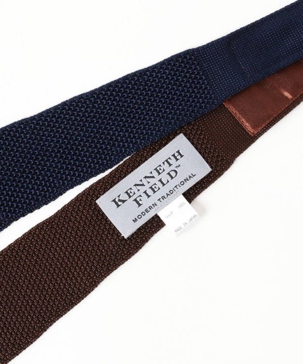 BEAMS PLUS (BEAMS PLUS) KENNETH FIELD / 4Face Silk Knit Tie Solid
