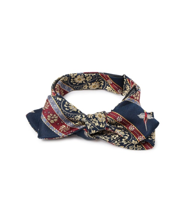 Silk Bow Tie Calico Stripe