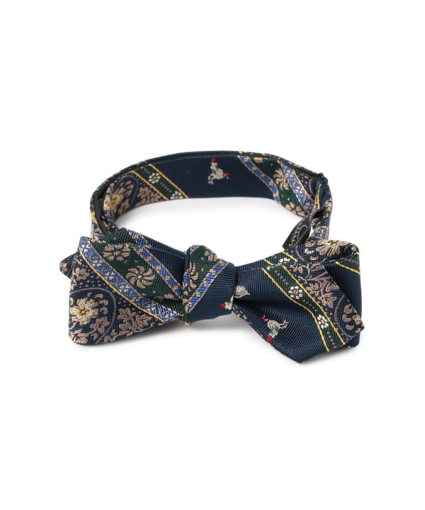 Silk Bow Tie Calico Stripe