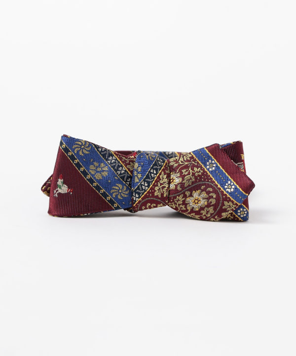 Silk Bow Tie Calico Stripe