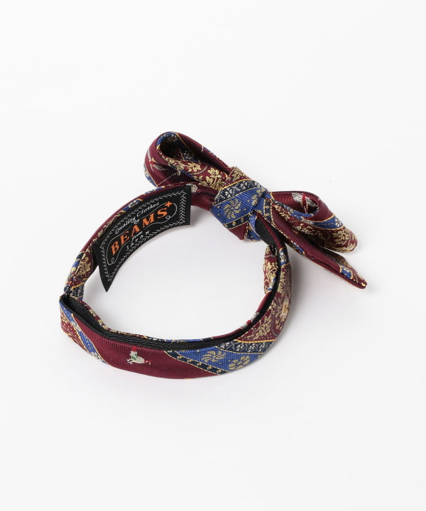 Silk Bow Tie Calico Stripe