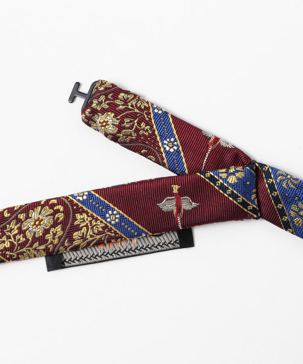 Silk Bow Tie Calico Stripe