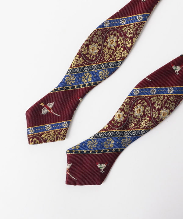 Silk Bow Tie Calico Stripe