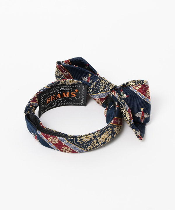Silk Bow Tie Calico Stripe