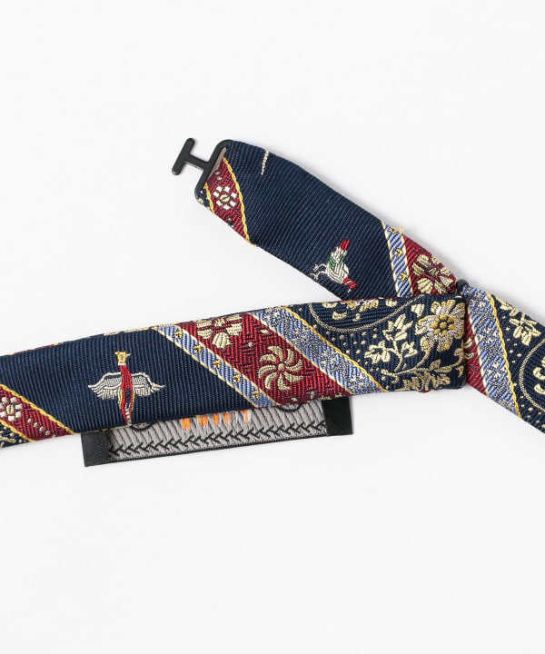 Silk Bow Tie Calico Stripe