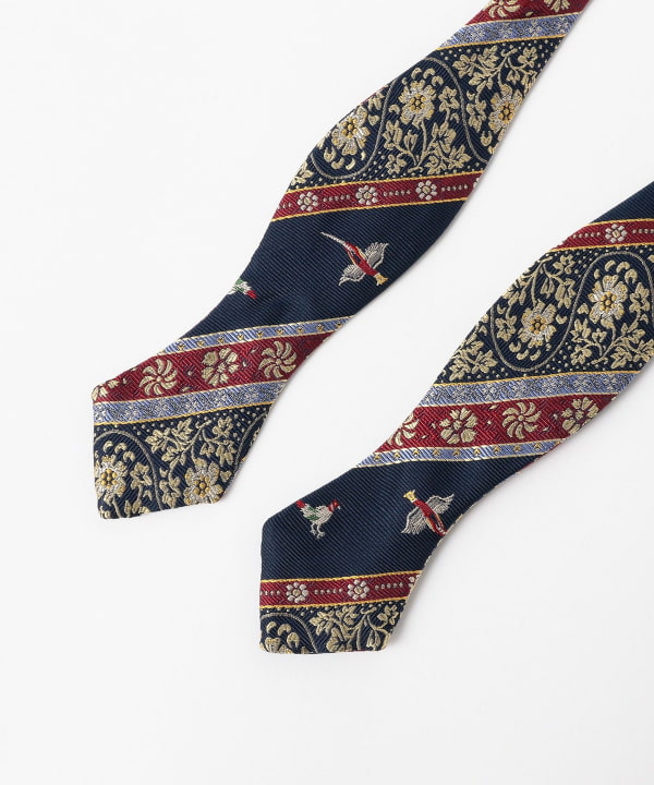 Silk Bow Tie Calico Stripe