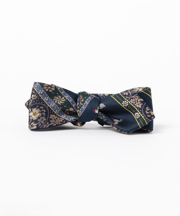 Silk Bow Tie Calico Stripe