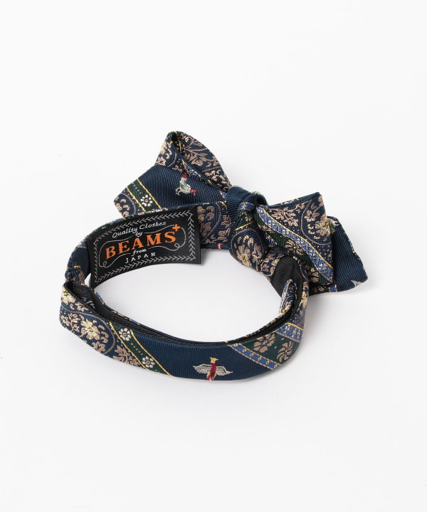 Silk Bow Tie Calico Stripe