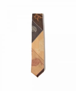 ENGINEERED GARMENTS / NECK TIE - COTTON BIRD BLOCK JACQUARD
