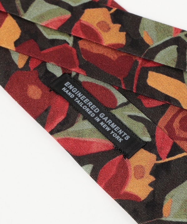 ENGINEERED GARMENTS / NECK TIE - COTTON ROSE PRINT
