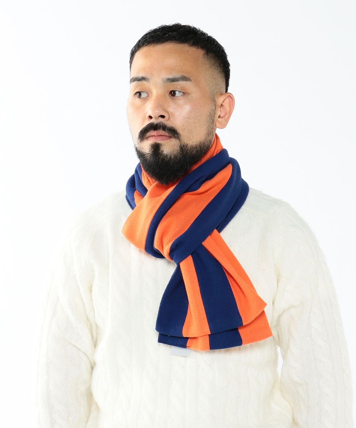【別注】ENGLISH TRADITION / スクールマフラー ファッション雑貨 MEN ORG*NVY FREE 【別注】ENGLISH TRADITION / スクールマフラー ファッション雑貨 MEN ORG*NVY FREE