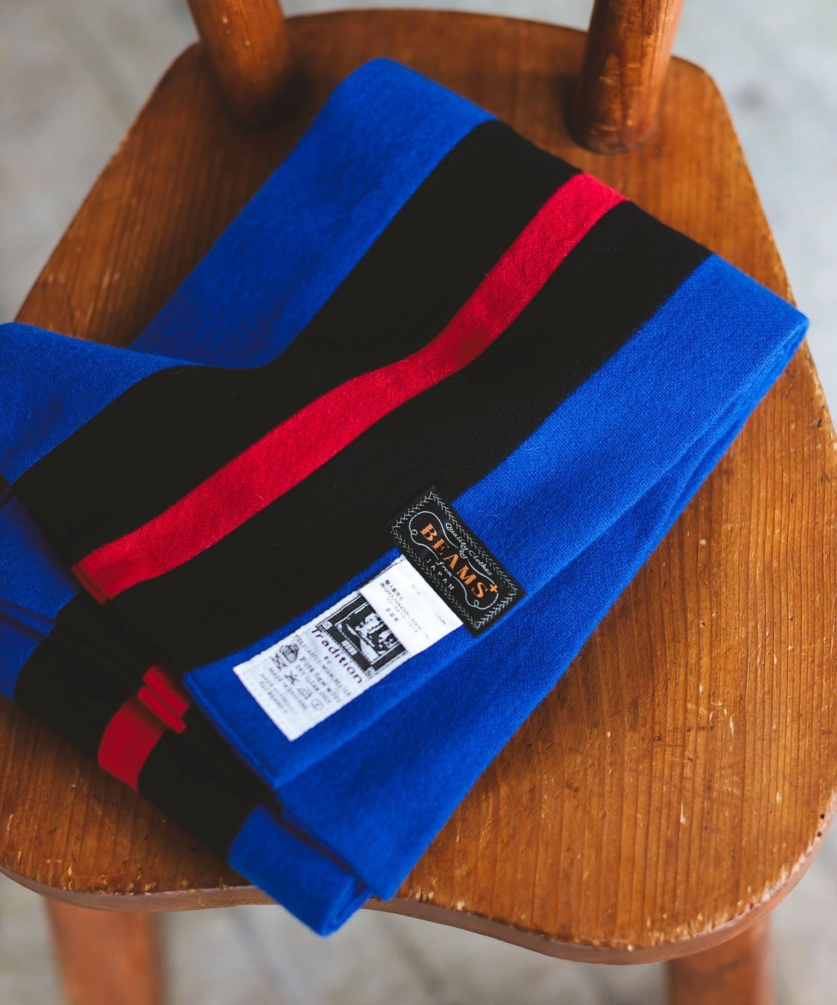 【別注】ENGLISH TRADITION / スクールマフラー ファッション雑貨 MEN RYL*BLK*RED FREE 【別注】ENGLISH TRADITION / スクールマフラー ファッション雑貨 MEN RYL*BLK*RED FREE