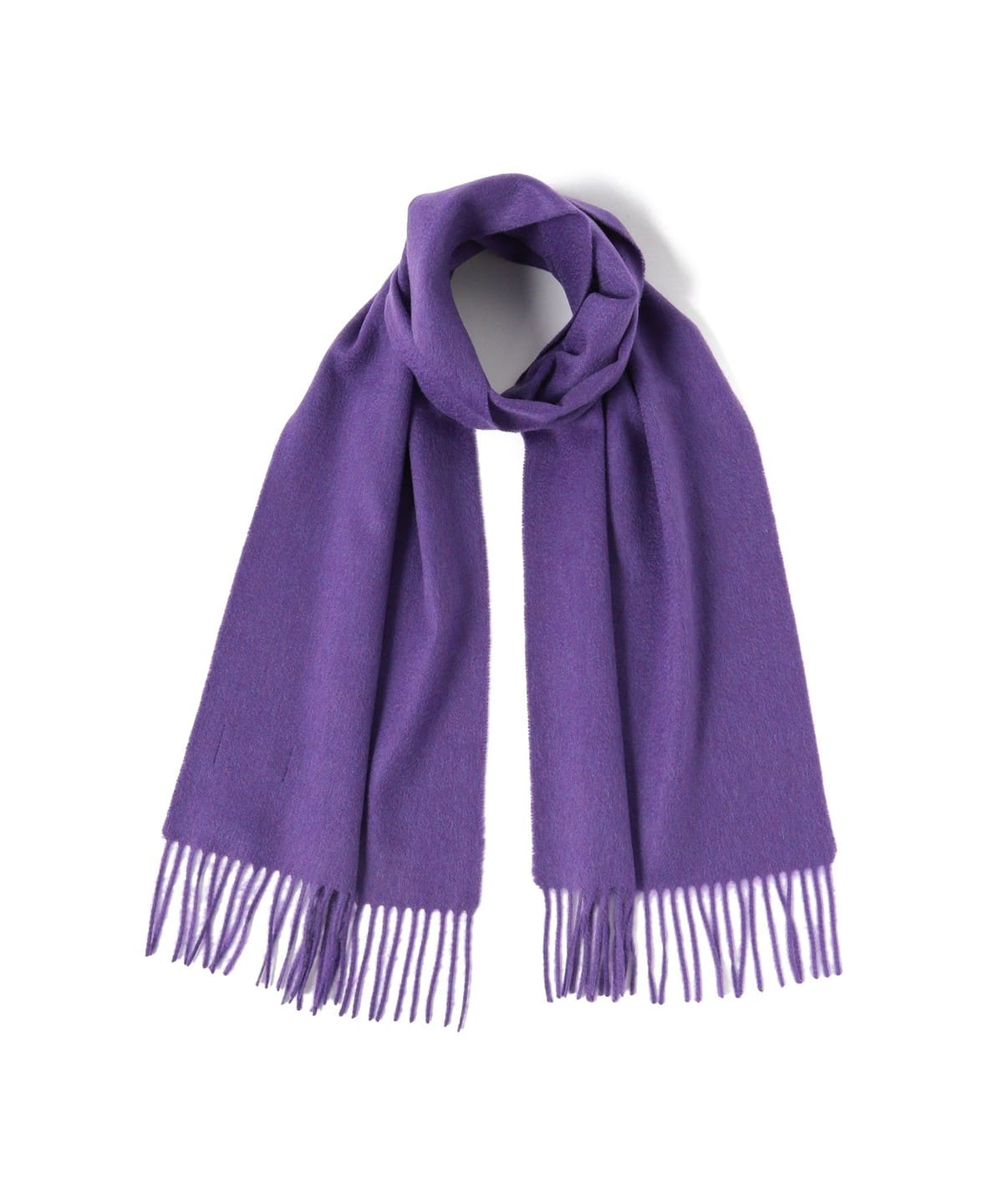 Cashmere Scarf Solid ファッション雑貨 MEN PURPLE ONE SIZE Cashmere Scarf Solid ファッション雑貨 MEN PURPLE ONE SIZE