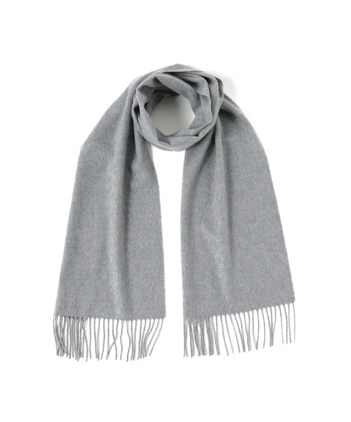 Cashmere Scarf Solid ファッション雑貨 MEN GREY ONE SIZE Cashmere Scarf Solid ファッション雑貨 MEN GREY ONE SIZE