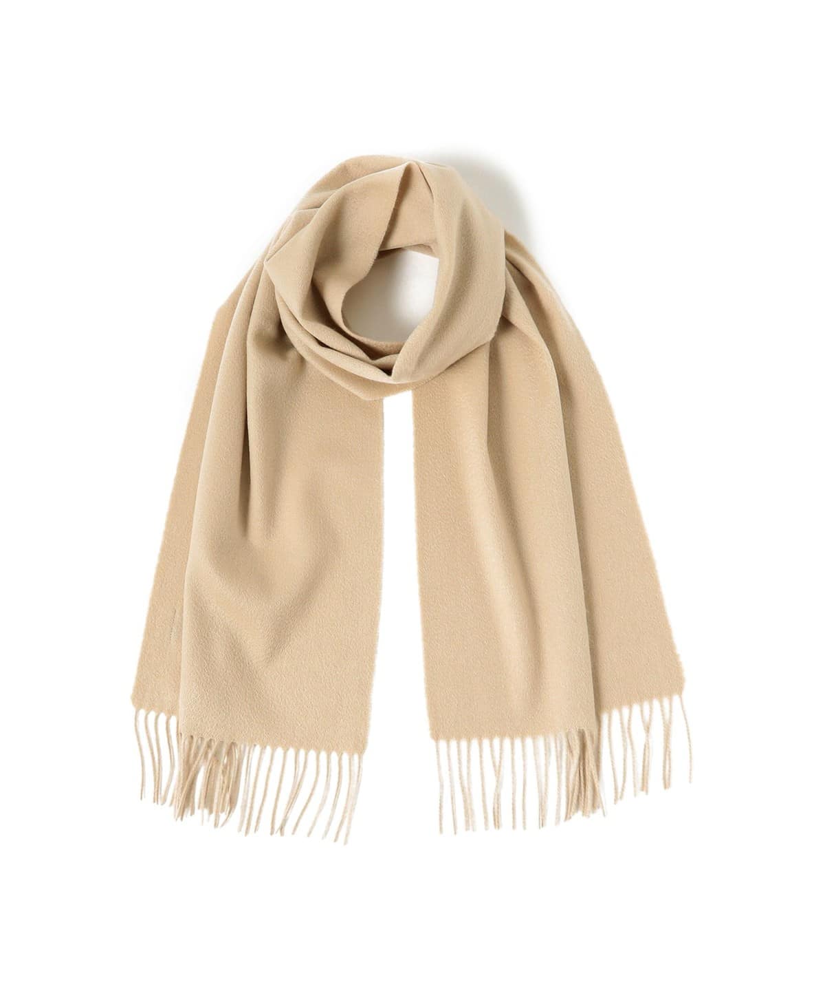 Cashmere Scarf Solid ファッション雑貨 MEN BEIGE ONE SIZE Cashmere Scarf Solid ファッション雑貨 MEN BEIGE ONE SIZE