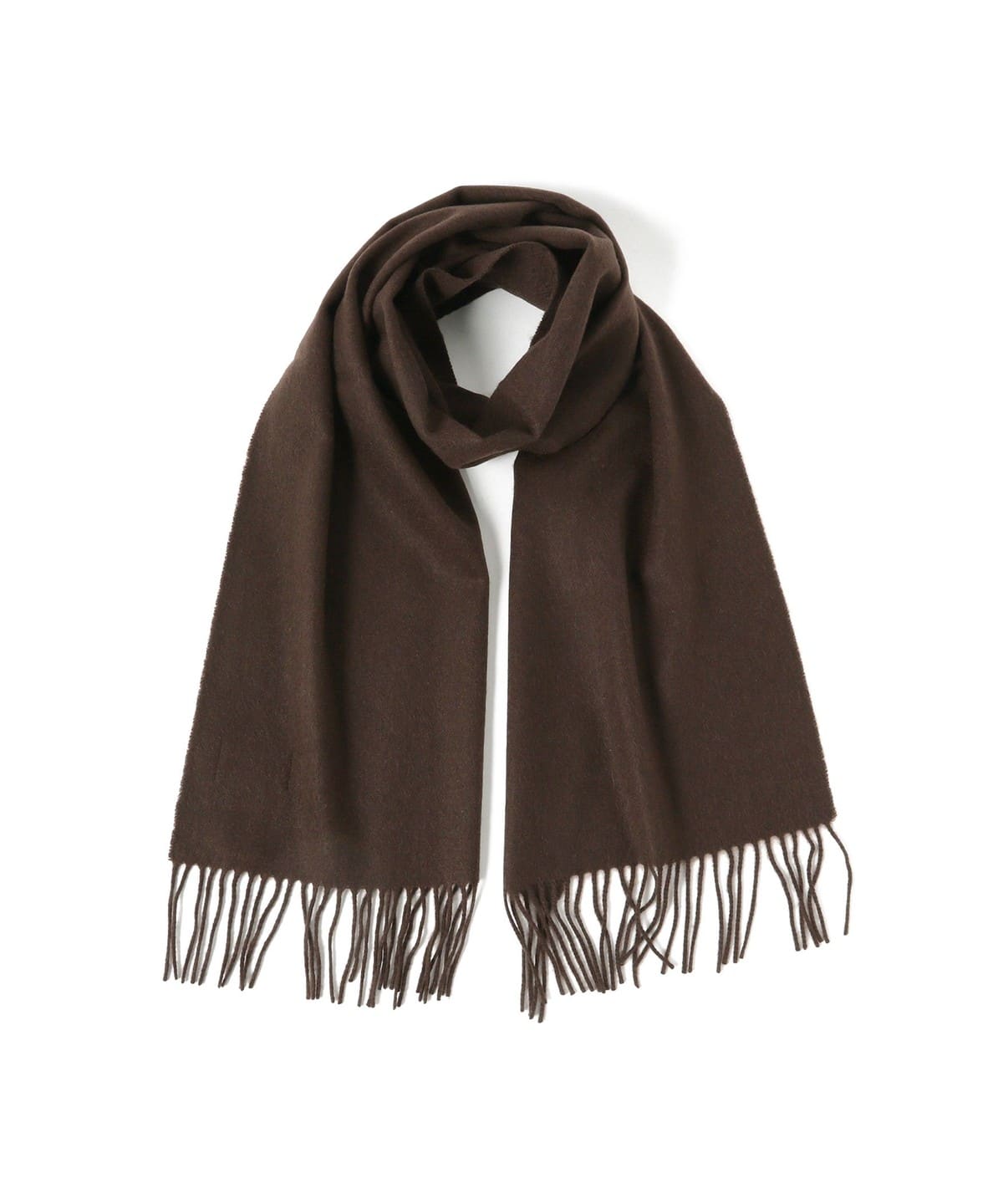 Cashmere Scarf Solid ファッション雑貨 MEN D. BROWN ONE SIZE Cashmere Scarf Solid ファッション雑貨 MEN D. BROWN ONE SIZE