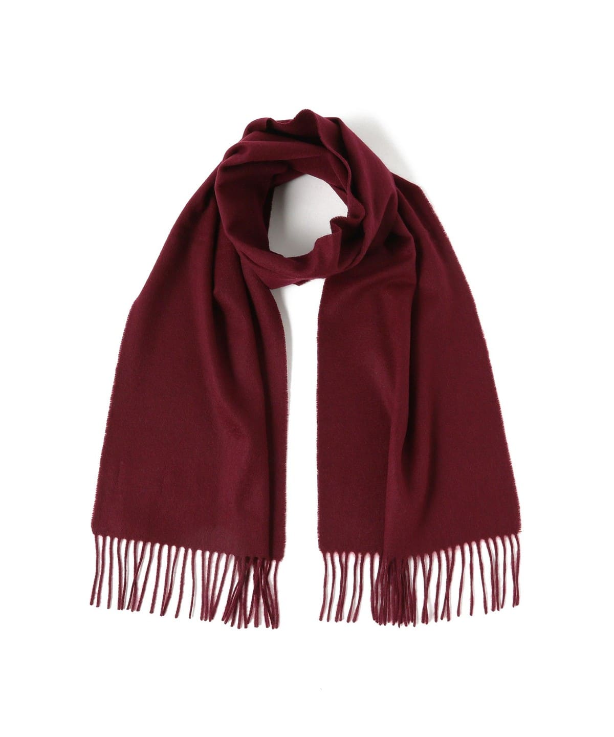 Cashmere Scarf Solid ファッション雑貨 MEN BURGUNDY ONE SIZE Cashmere Scarf Solid ファッション雑貨 MEN BURGUNDY ONE SIZE
