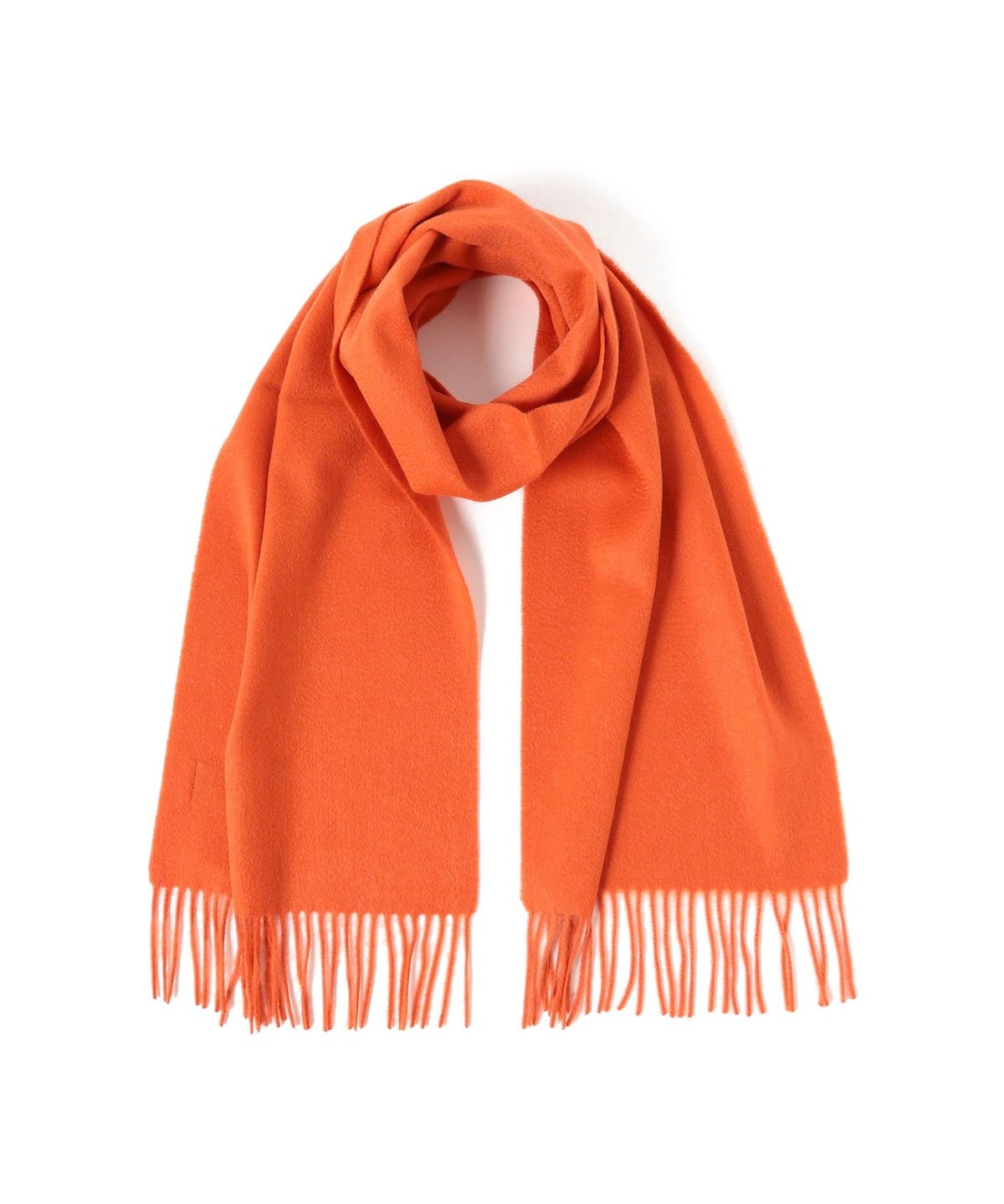 Cashmere Scarf Solid ファッション雑貨 MEN ORANGE ONE SIZE Cashmere Scarf Solid ファッション雑貨 MEN ORANGE ONE SIZE