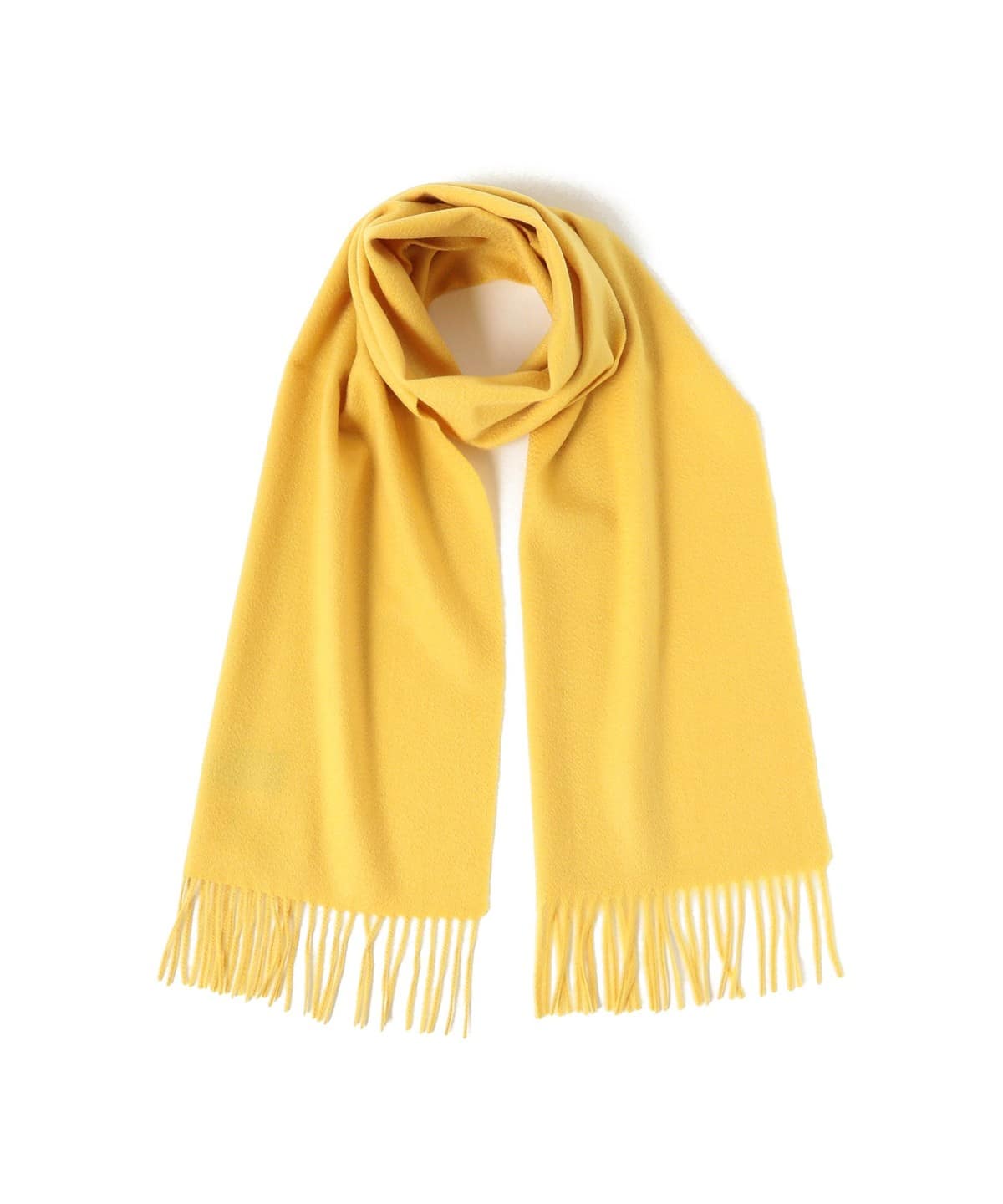 Cashmere Scarf Solid ファッション雑貨 MEN YELLOW ONE SIZE Cashmere Scarf Solid ファッション雑貨 MEN YELLOW ONE SIZE