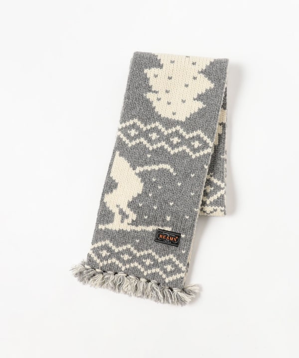 BEAMS PLUS（ビームス プラス）Muffler Jacquard Nordic Pattern