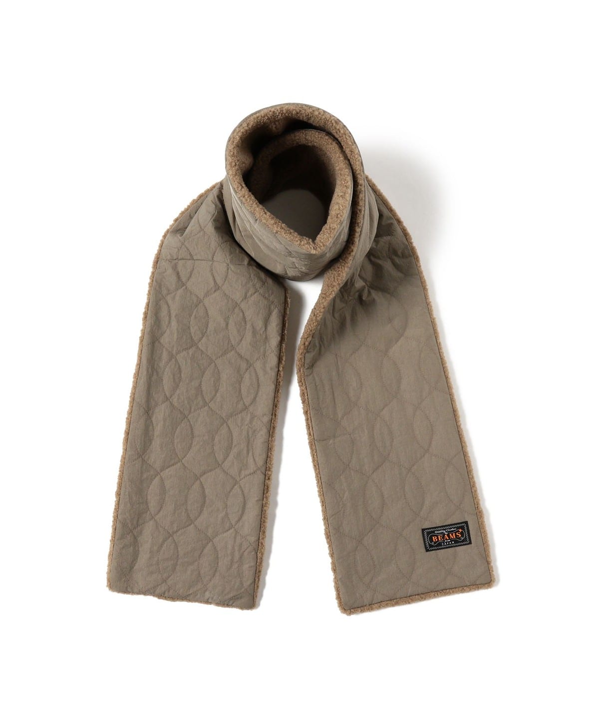 Boa Quilt Muffler ファッション雑貨 MEN KHAKI ONE SIZE Boa Quilt Muffler ファッション雑貨 MEN KHAKI ONE SIZE