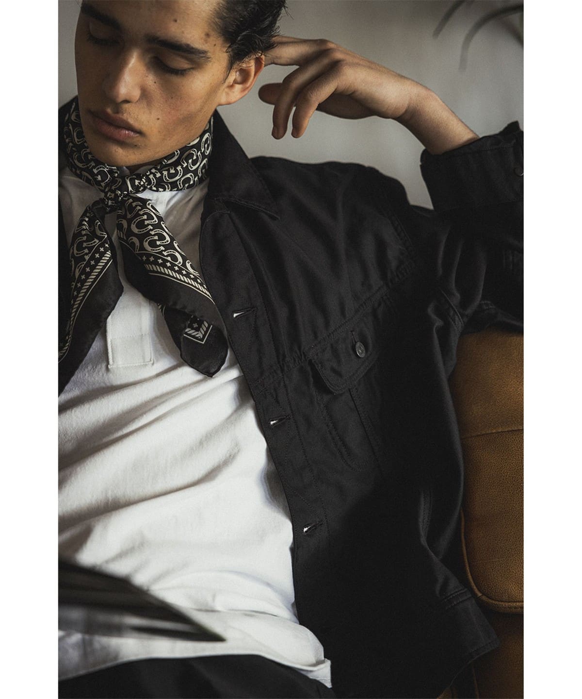 【別注】KAPTAIN SUNSHINE キャプテン サンシャイン / Cowboy Silk Scarf ファッション雑貨 MEN BLACK FREE 【別注】KAPTAIN SUNSHINE キャプテン サンシャイン / Cowboy Silk Scarf ファッション雑貨 MEN BLACK FREE