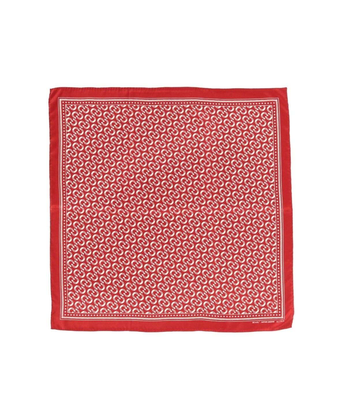 【RED】【別注】KAPTAIN SUNSHINE / Cowboy Silk Scarf BEAMS PLUS（ビームス プラス）【別注】KAPTAIN SUNSHINE / Cowboy