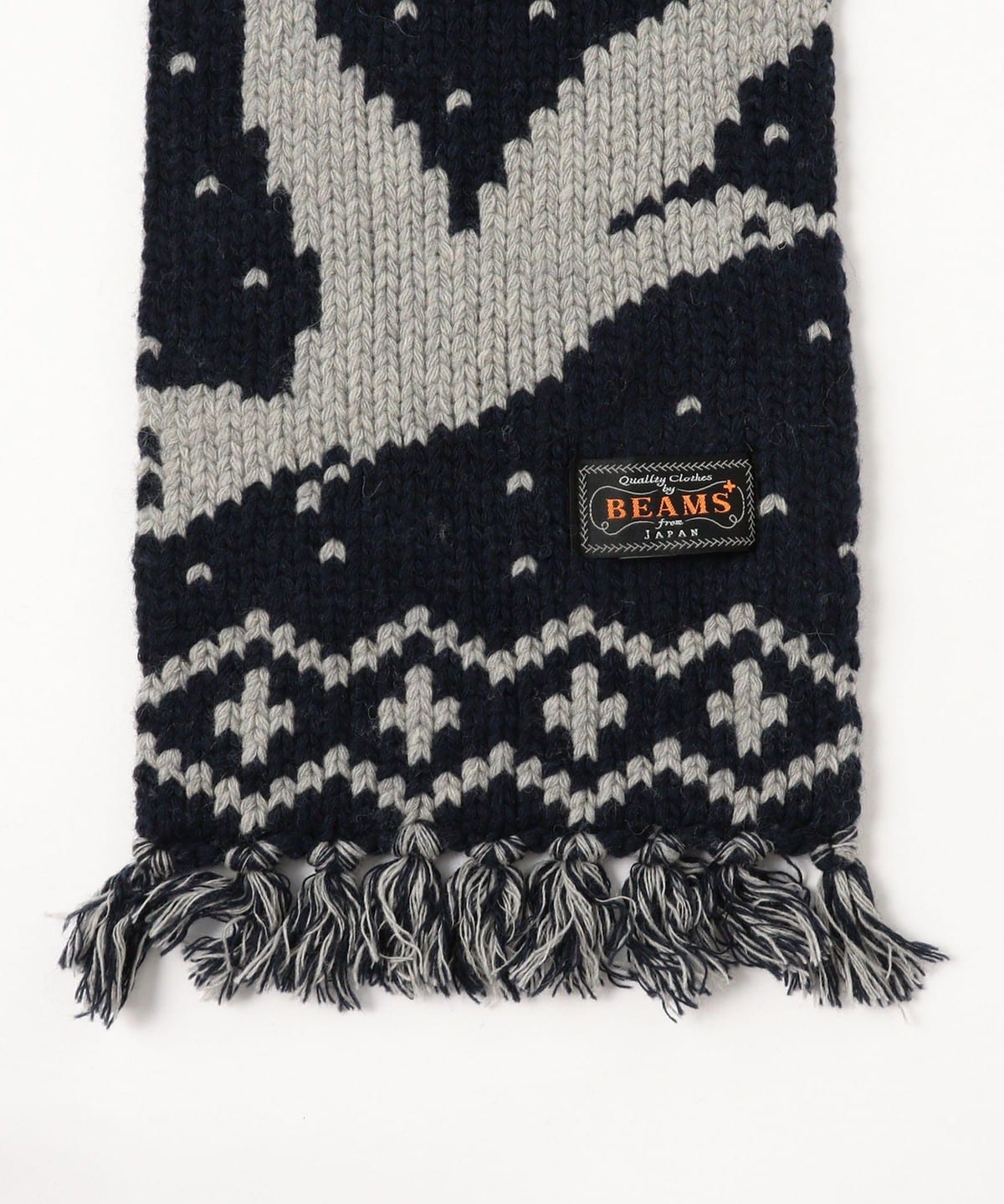 【美品】【BEAMS + / ビームスプラス】 ドット柄 / ストール・マフラー BEAMS+（ビームスプラス） マフラー BEAMS PLUS / シルク ドット
