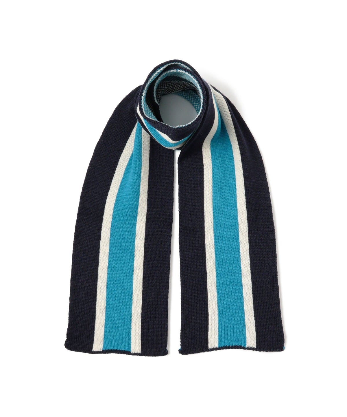 School Scarf Jacquard Stripe ファッション雑貨 MEN NAVY ONE SIZE School Scarf Jacquard Stripe ファッション雑貨 MEN NAVY ONE SIZE