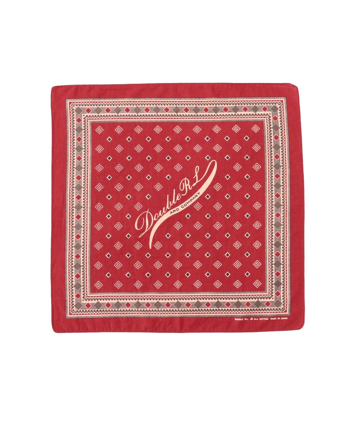 RRL ダブルアールエル / Diamond Print Cotton Bandana ファッション雑貨 MEN 600 RED ONE SIZE RRL ダブルアールエル / Diamond Print Cotton Bandana ファッション雑貨 MEN 600 RED ONE SIZE