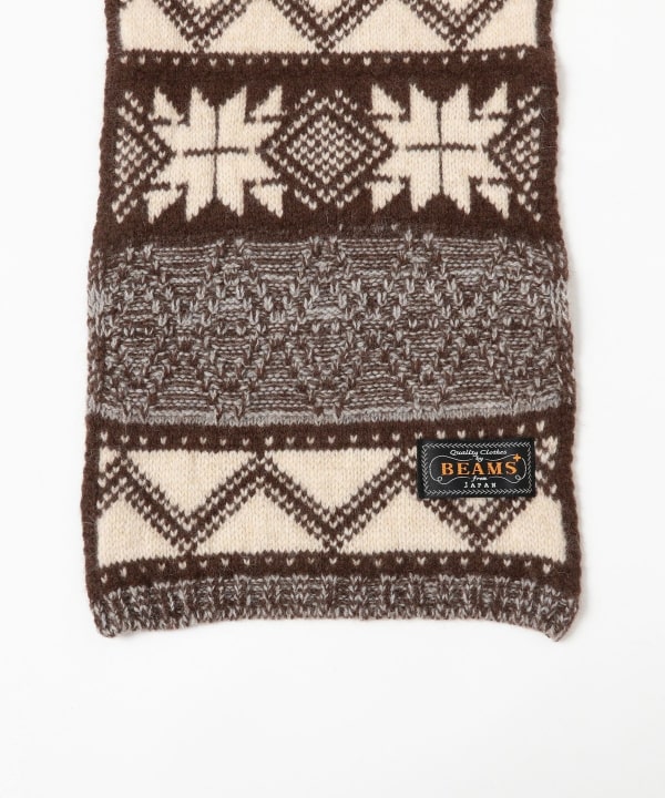 Muffler Jacquard Cable Pattern