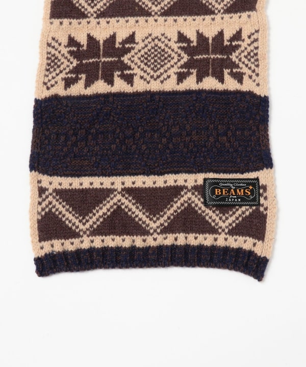 Muffler Jacquard Cable Pattern