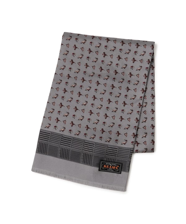 Silk Stole Check Print